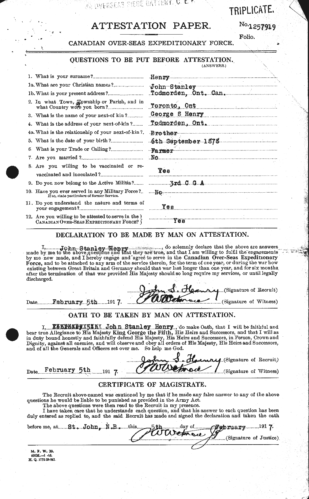 Personnel Records of the First World War - CEF 387632a