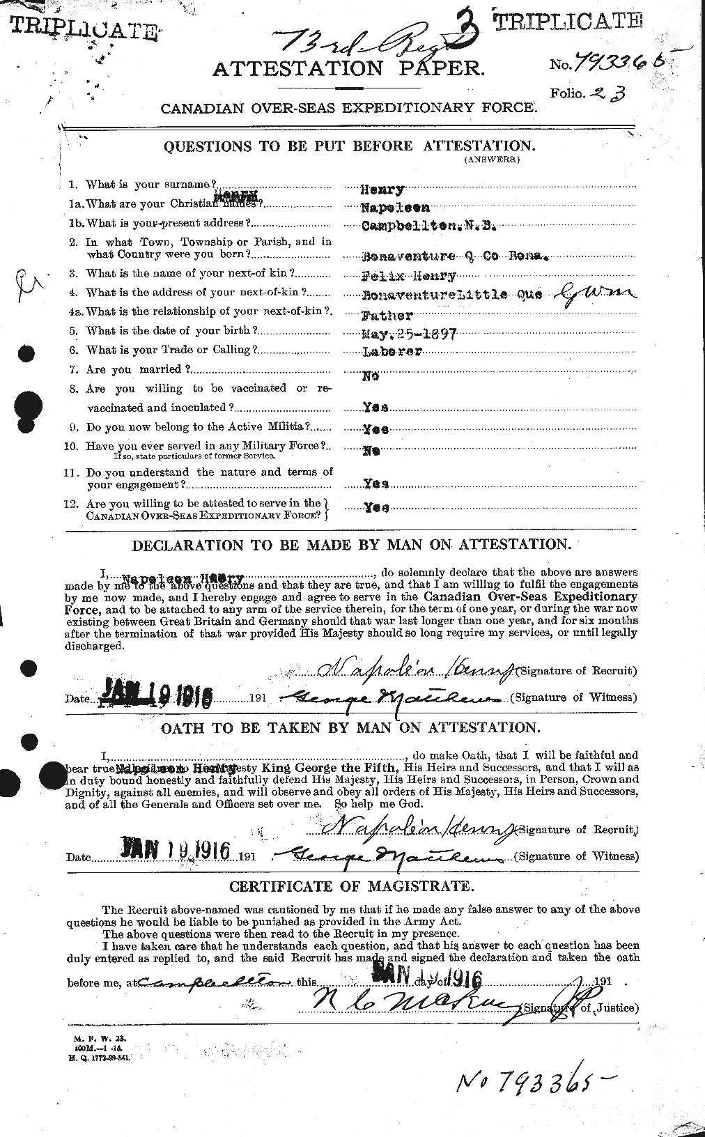 Personnel Records of the First World War - CEF 387669a