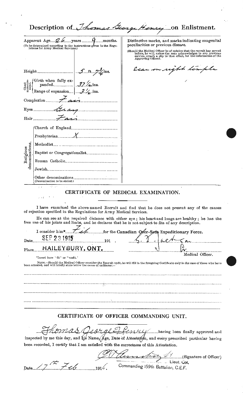 Personnel Records of the First World War - CEF 387737b