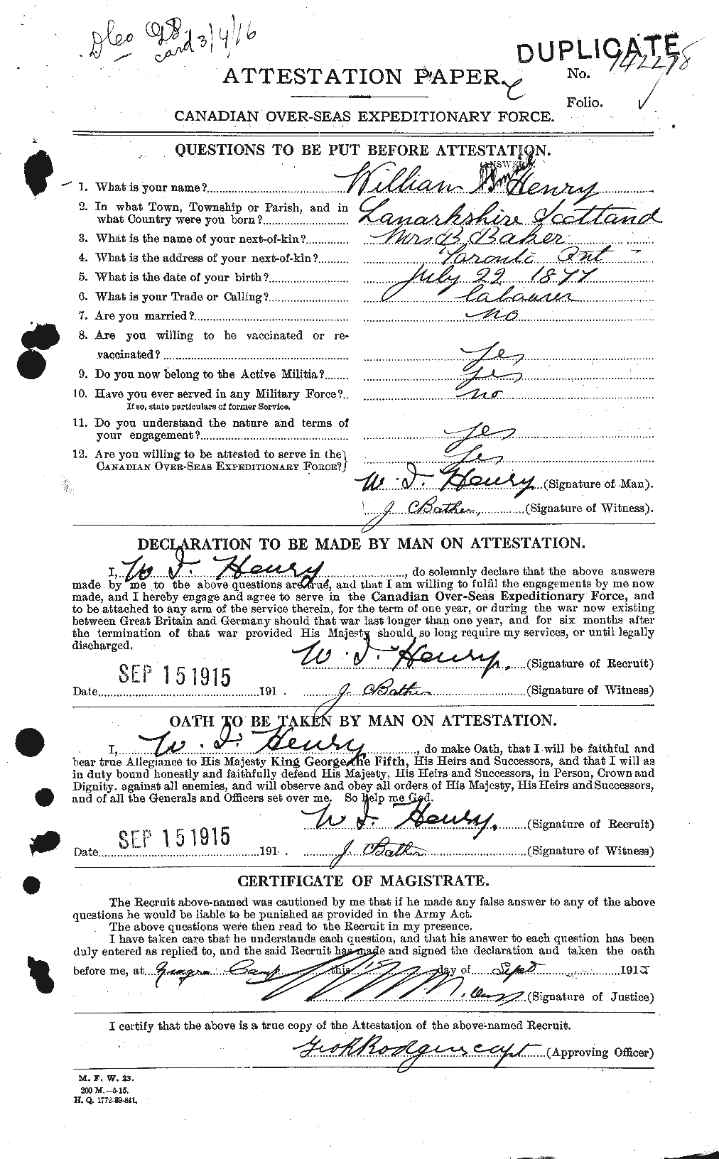 Personnel Records of the First World War - CEF 387778a