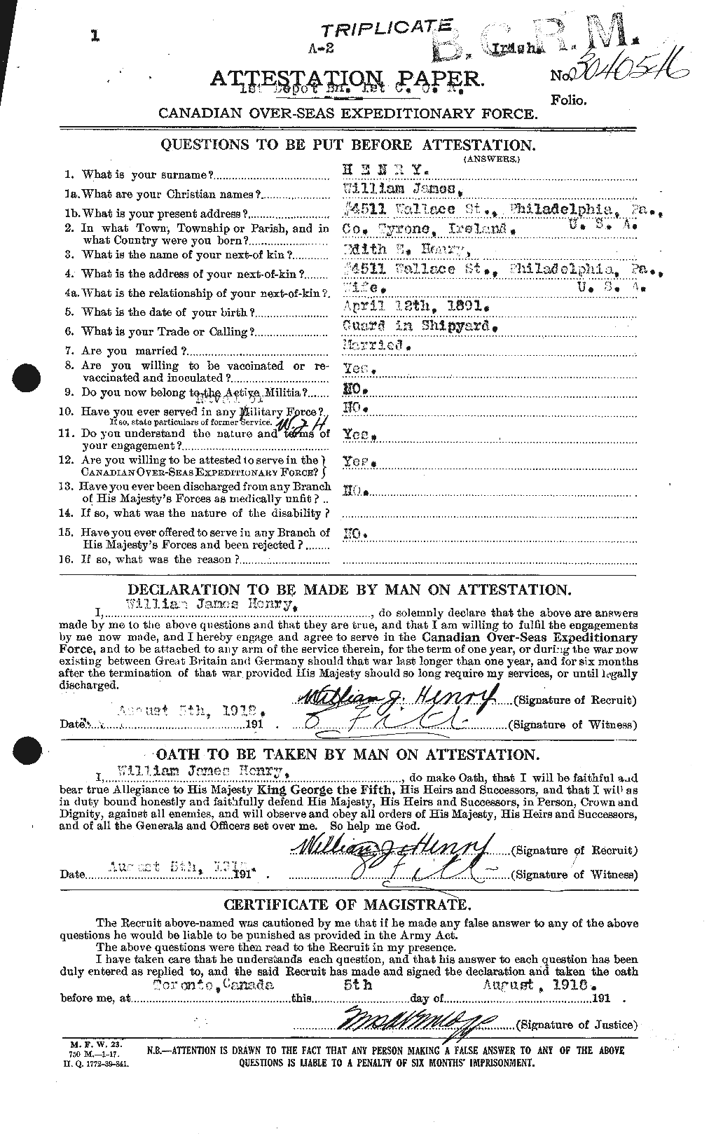 Personnel Records of the First World War - CEF 387780a