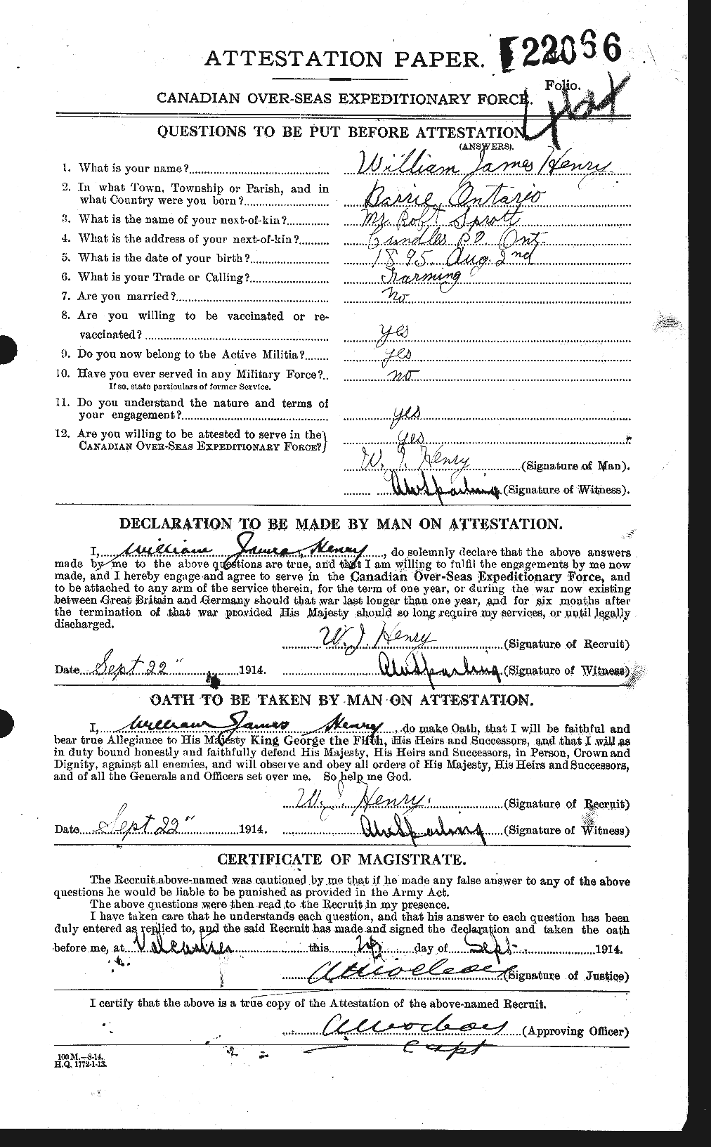 Personnel Records of the First World War - CEF 387781a
