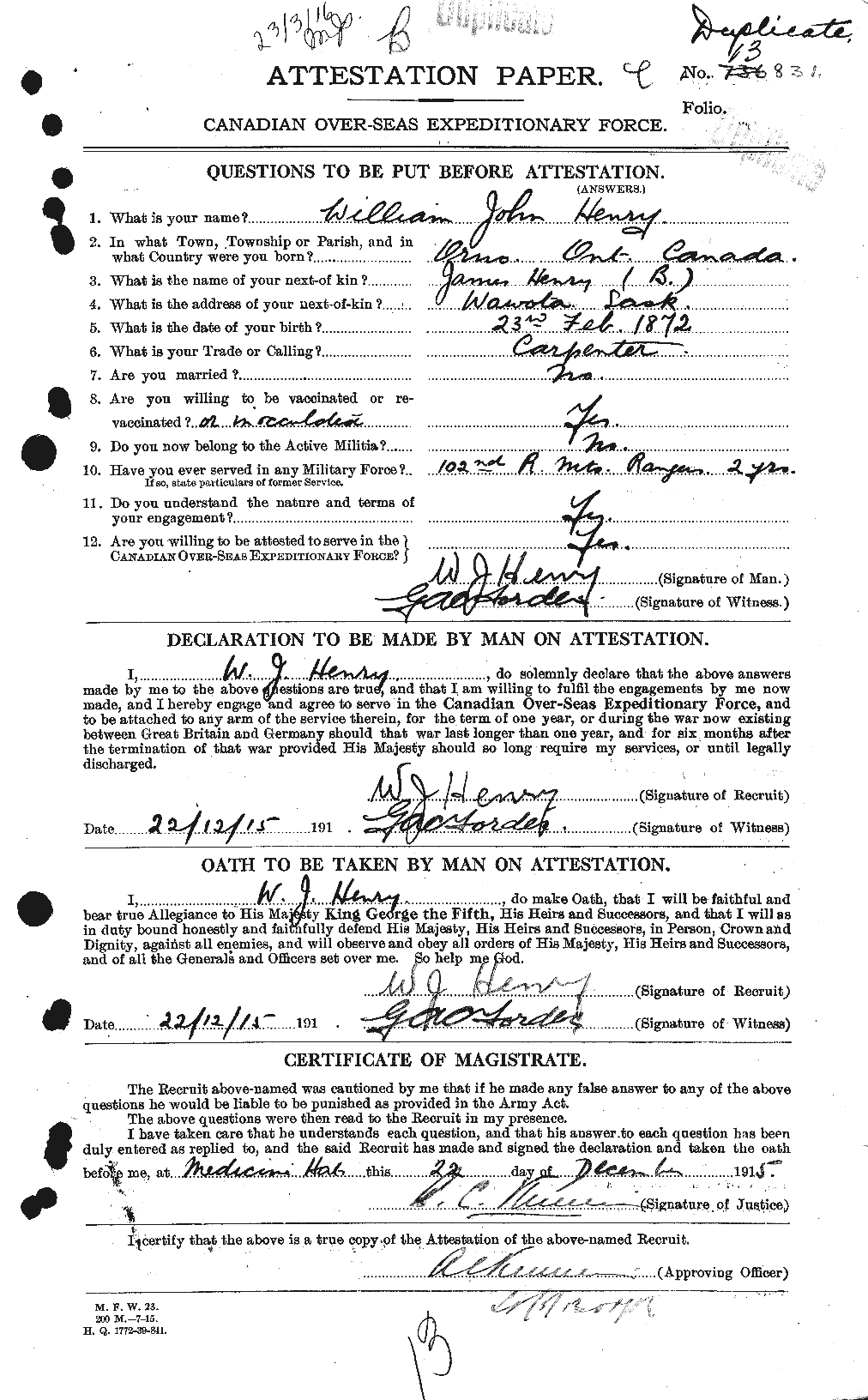 Personnel Records of the First World War - CEF 387788a
