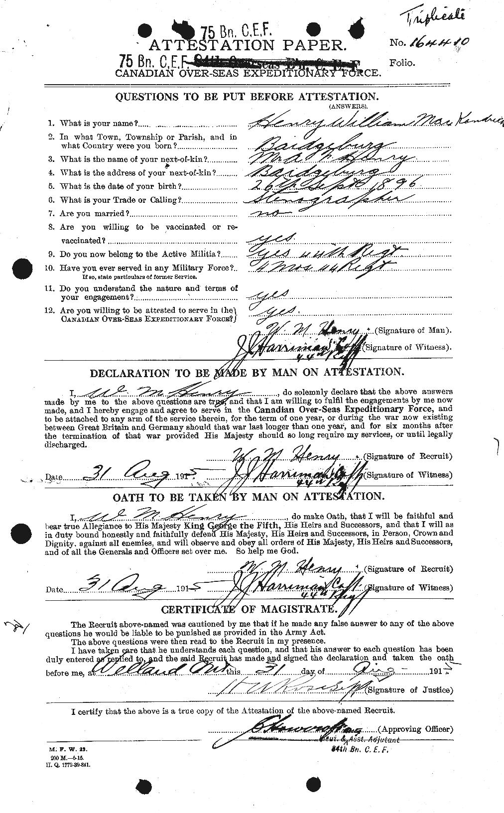 Personnel Records of the First World War - CEF 387792a