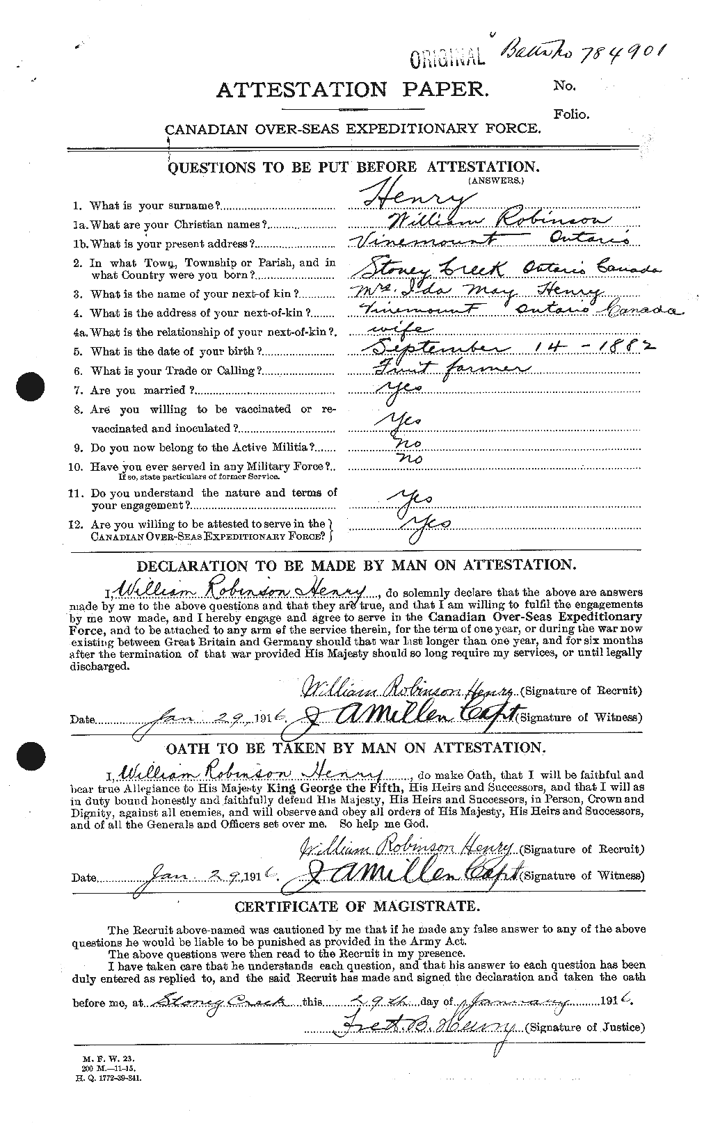 Personnel Records of the First World War - CEF 387797a
