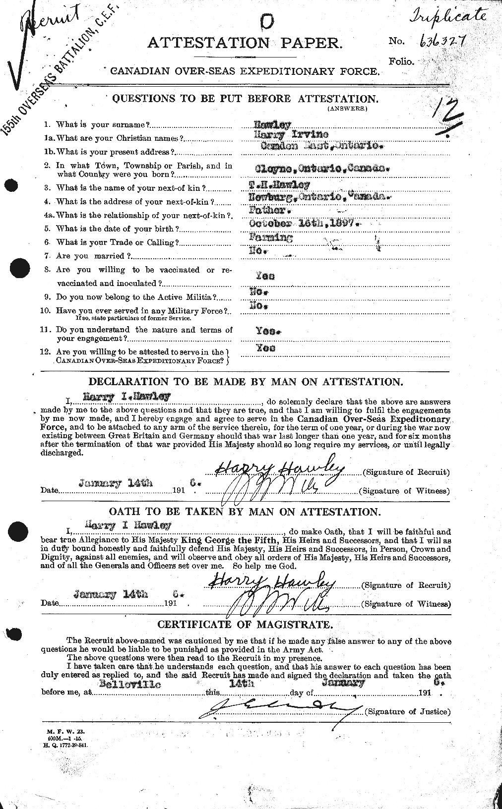 Personnel Records of the First World War - CEF 387826a