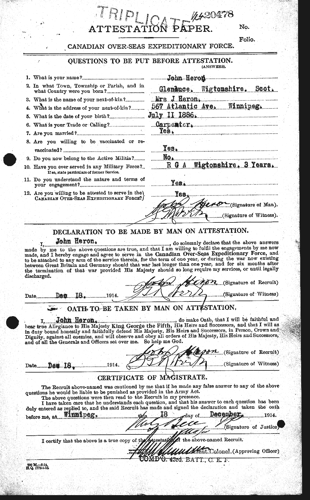Personnel Records of the First World War - CEF 388474a