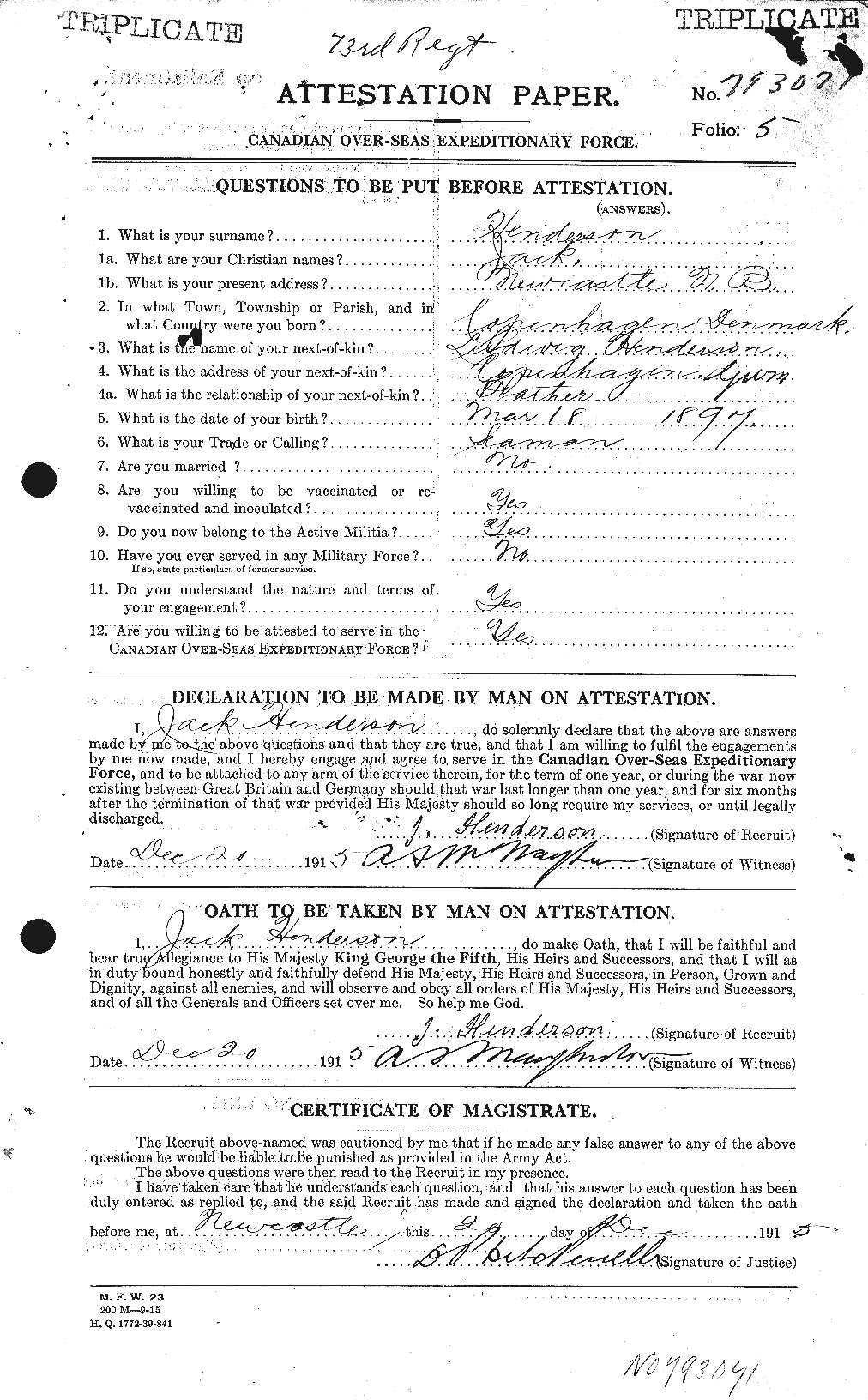 Personnel Records of the First World War - CEF 390348a