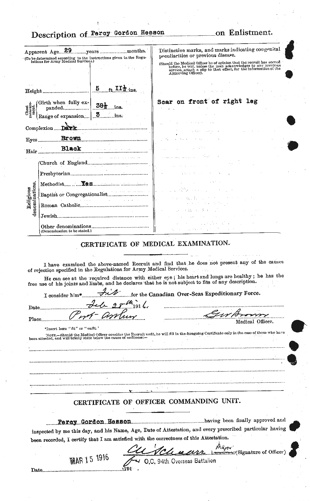Personnel Records of the First World War - CEF 390642b