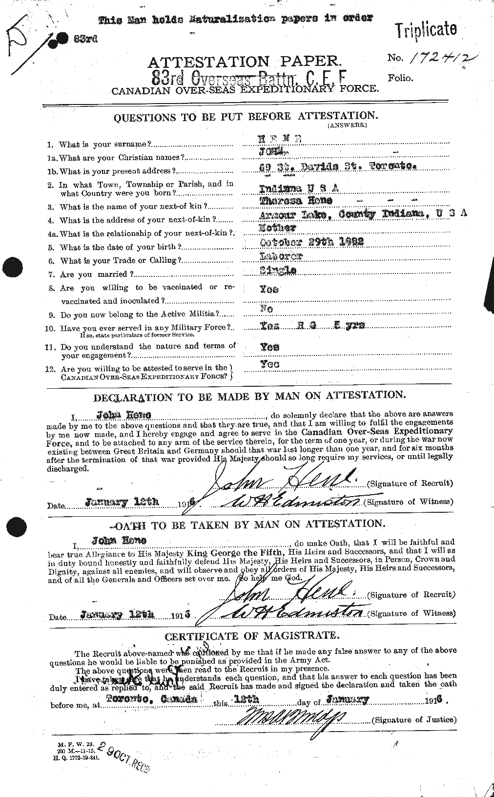 Personnel Records of the First World War - CEF 391362a