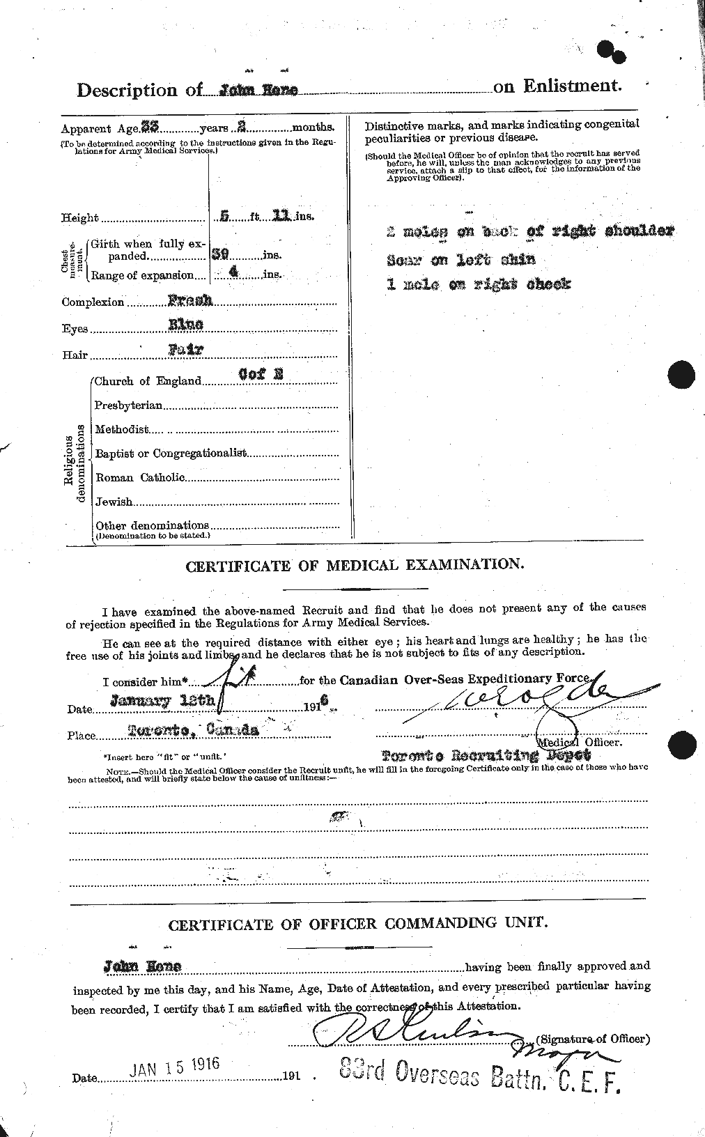 Personnel Records of the First World War - CEF 391362b