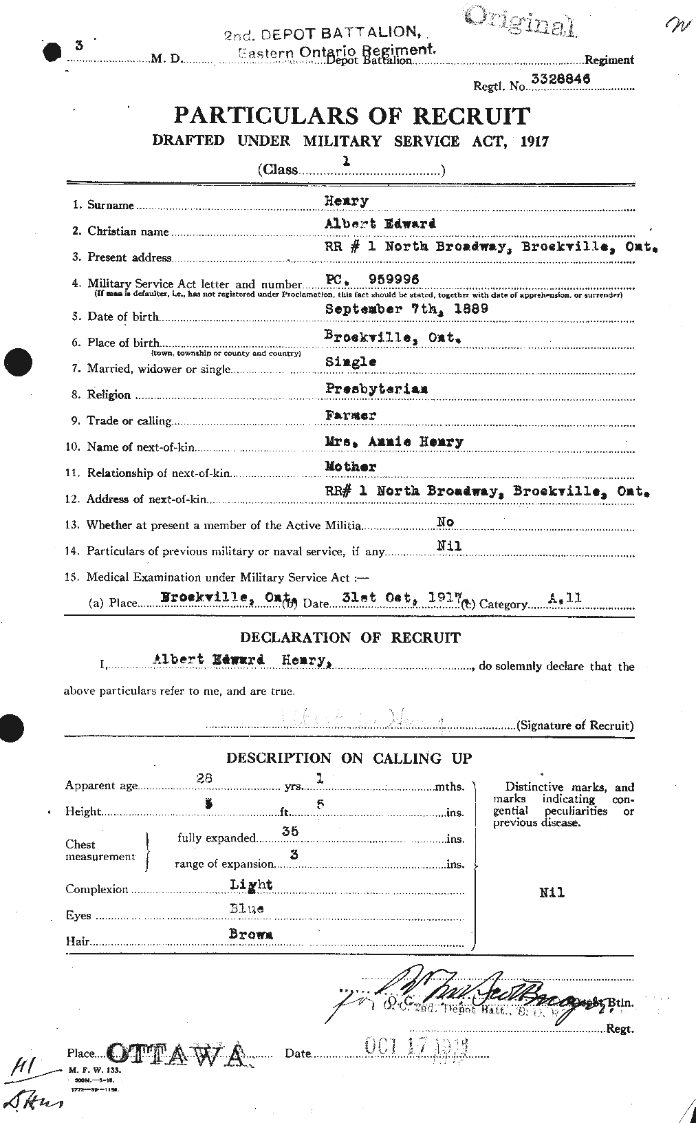 Personnel Records of the First World War - CEF 391649a