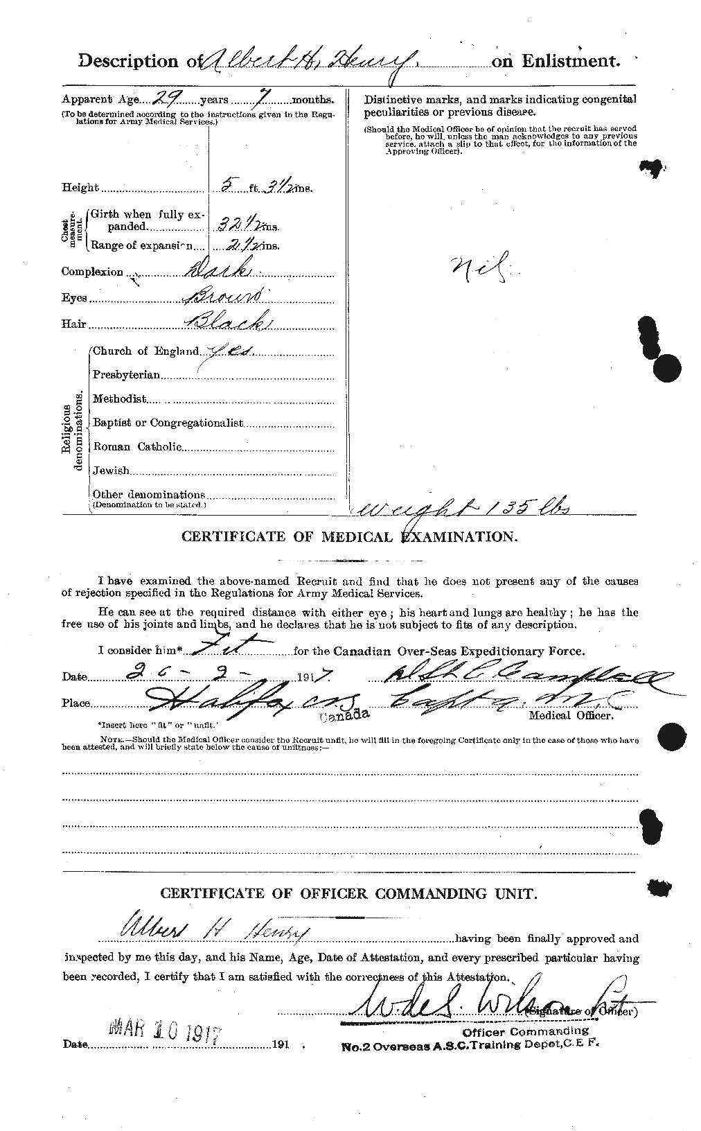 Personnel Records of the First World War - CEF 391651b