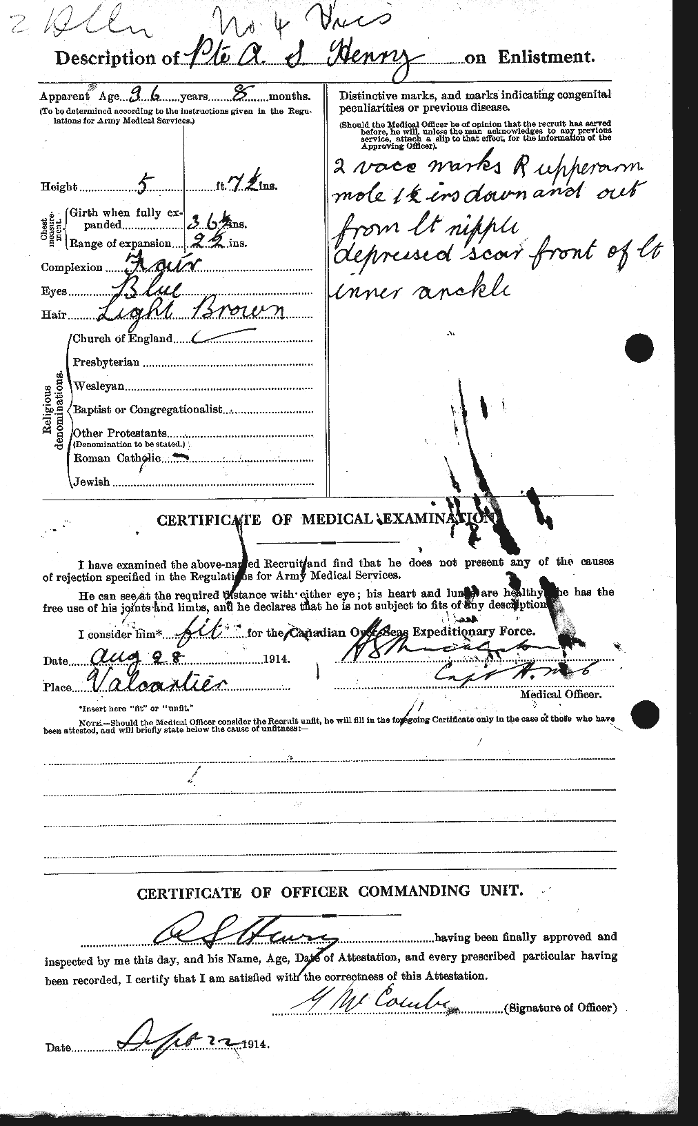 Personnel Records of the First World War - CEF 392771b