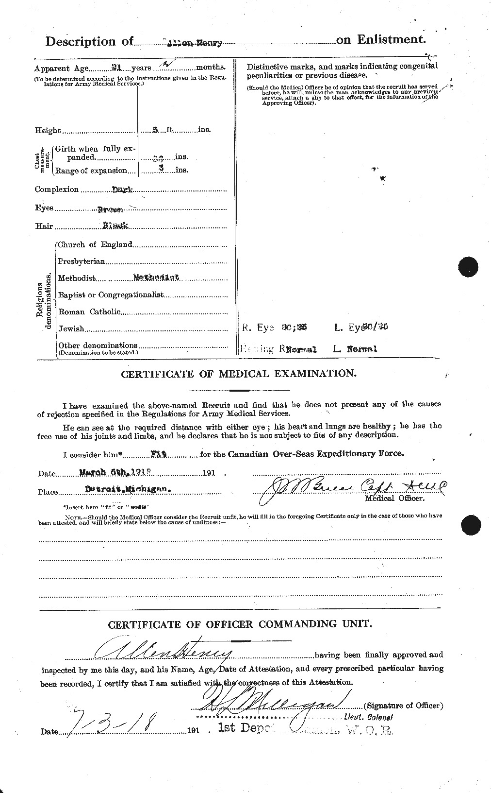 Personnel Records of the First World War - CEF 392772b