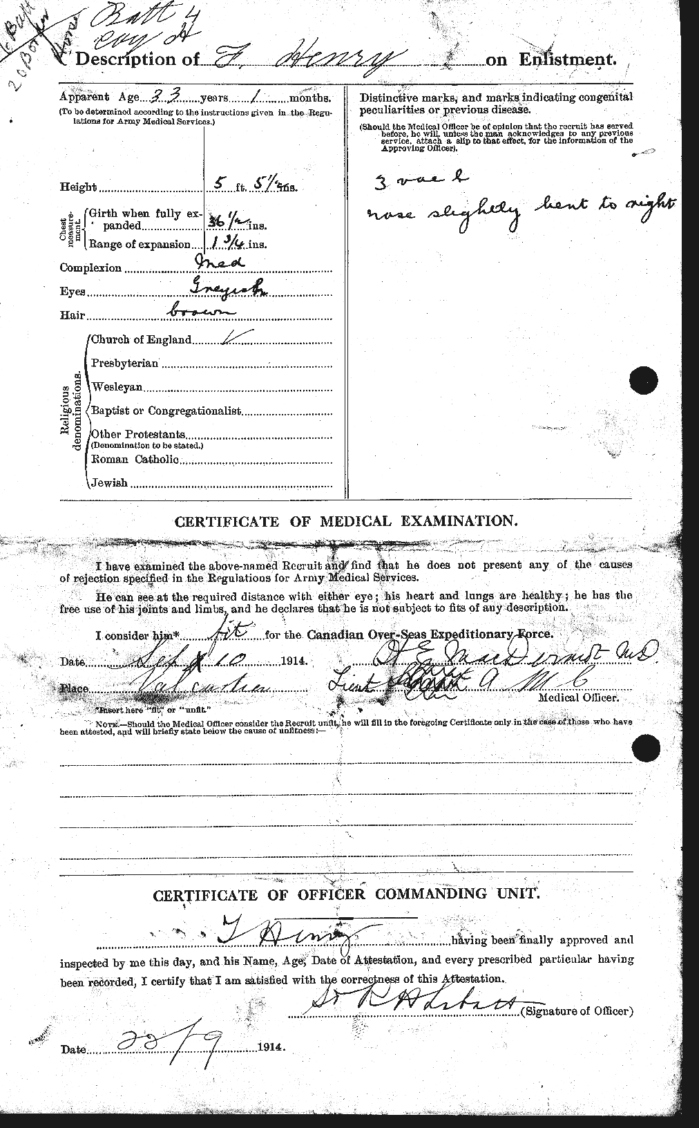 Personnel Records of the First World War - CEF 392853b