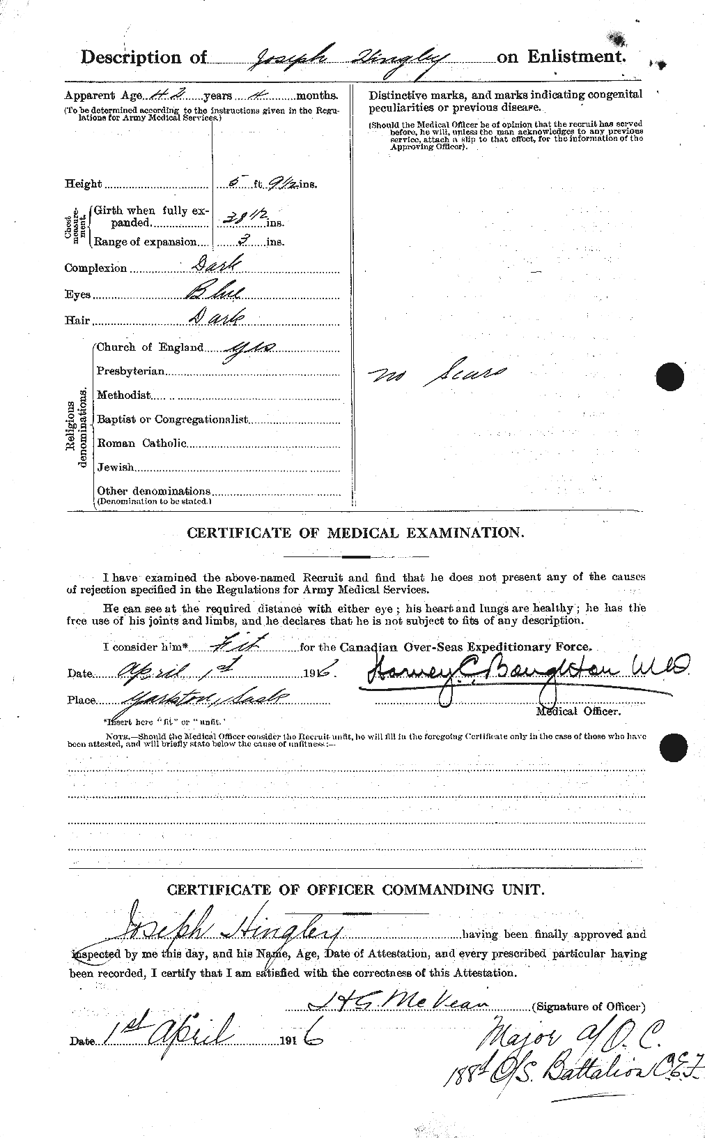 Dossiers du Personnel de la Première Guerre mondiale - CEC 394549b