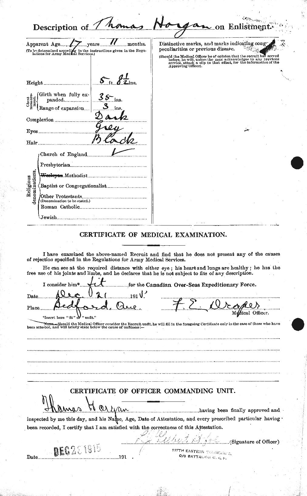 Personnel Records of the First World War - CEF 397471b