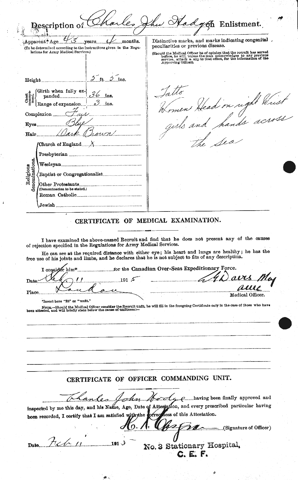 Personnel Records of the First World War - CEF 397833b