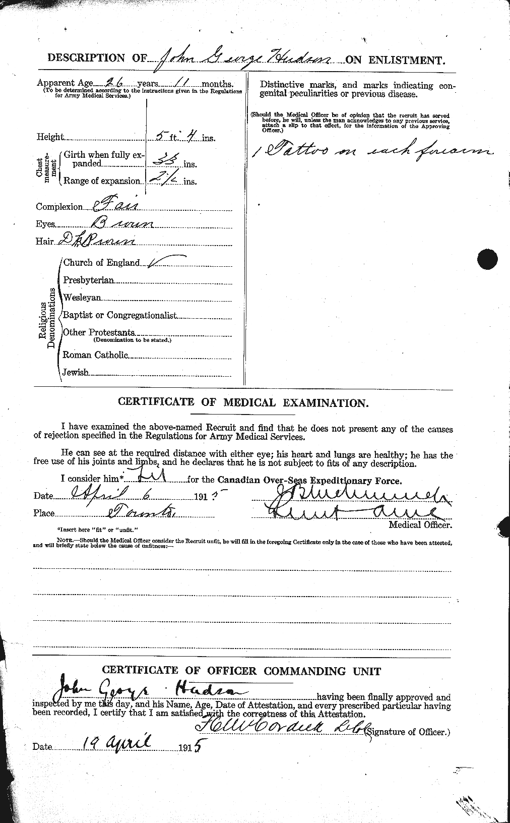 Personnel Records of the First World War - CEF 399008b