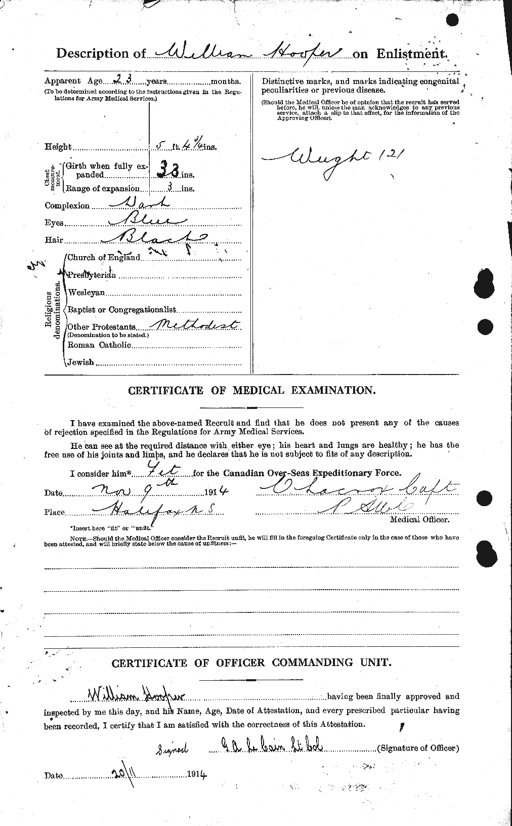 Dossiers du Personnel de la Première Guerre mondiale - CEC 399219b