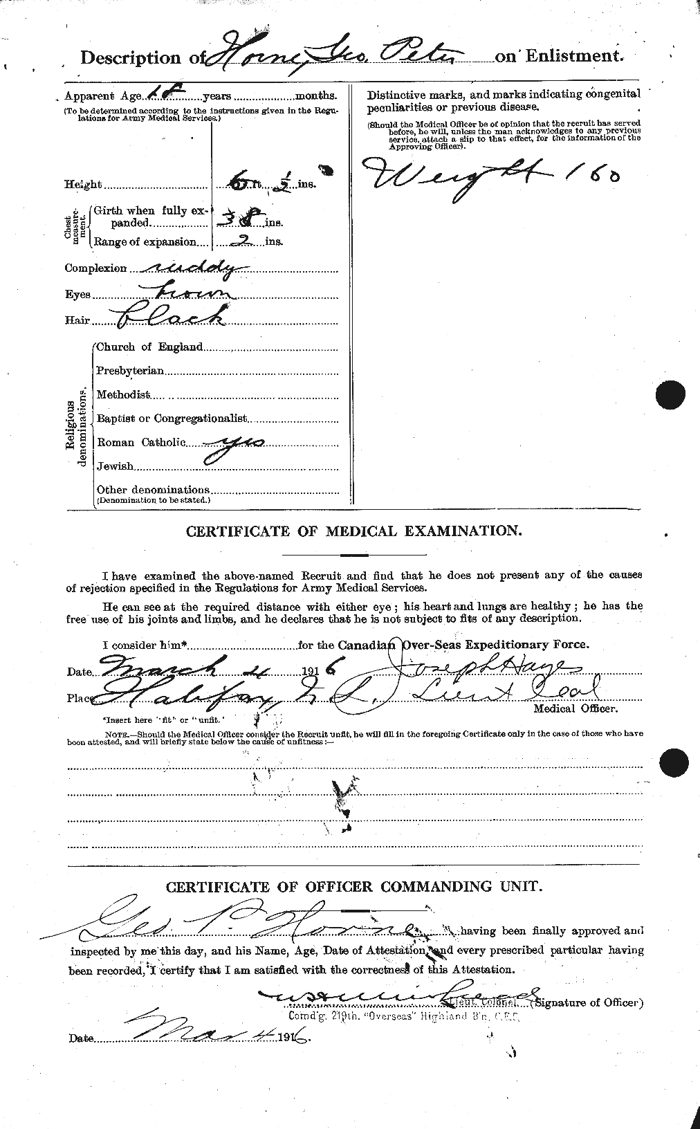 Personnel Records of the First World War - CEF 399613b