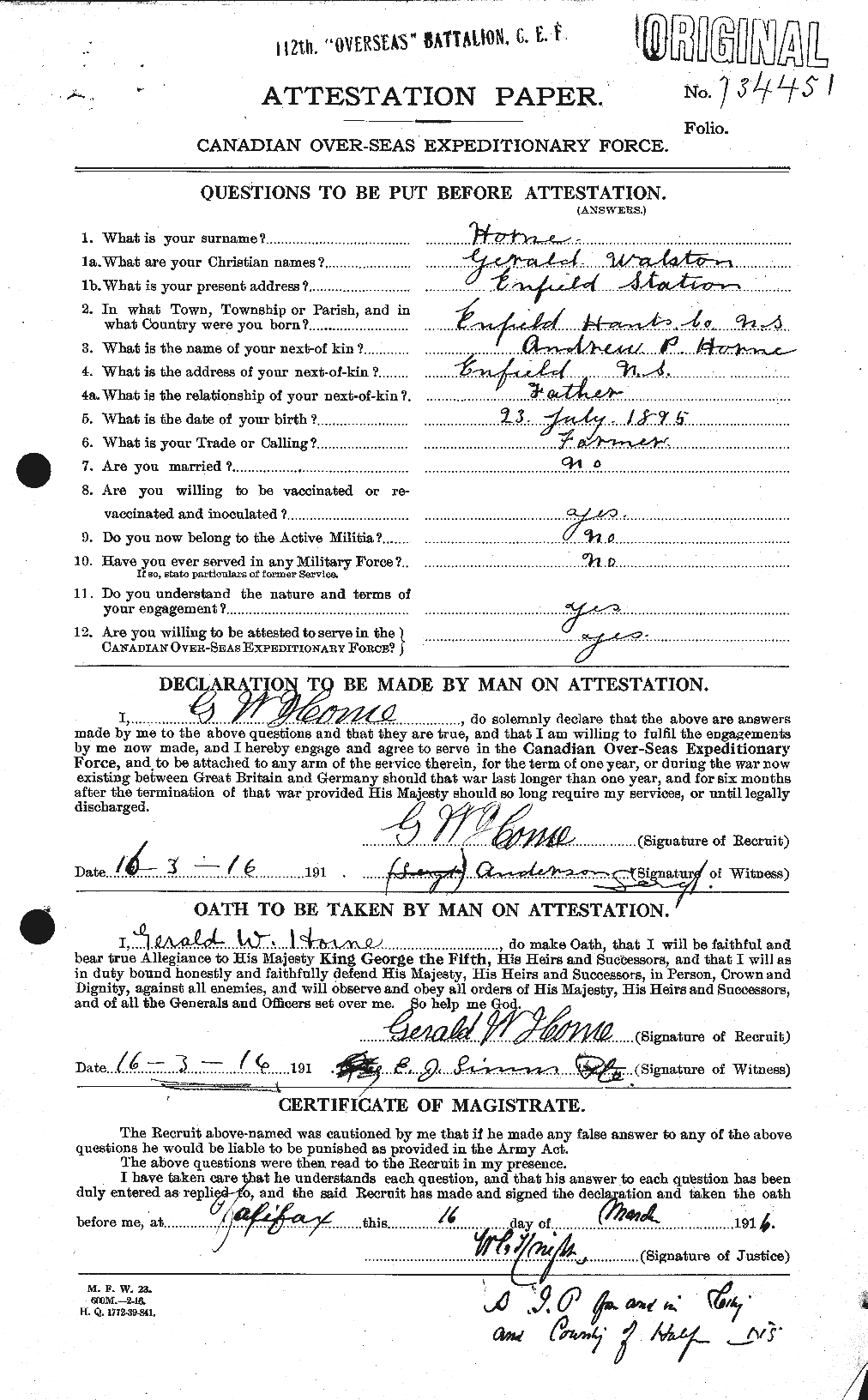 Personnel Records of the First World War - CEF 399617a