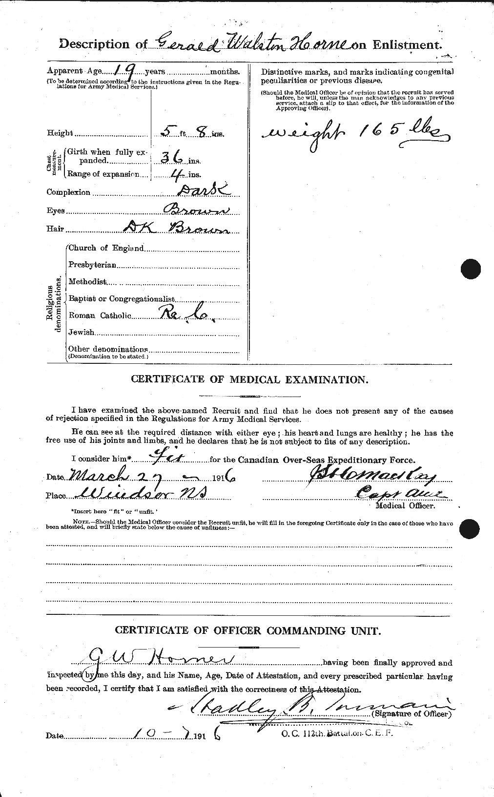 Personnel Records of the First World War - CEF 399617b