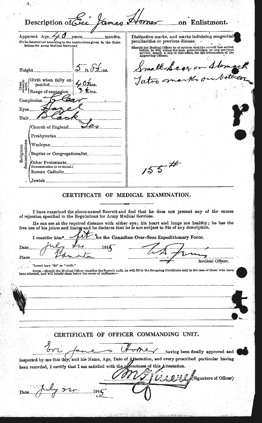 Personnel Records of the First World War - CEF 399730b