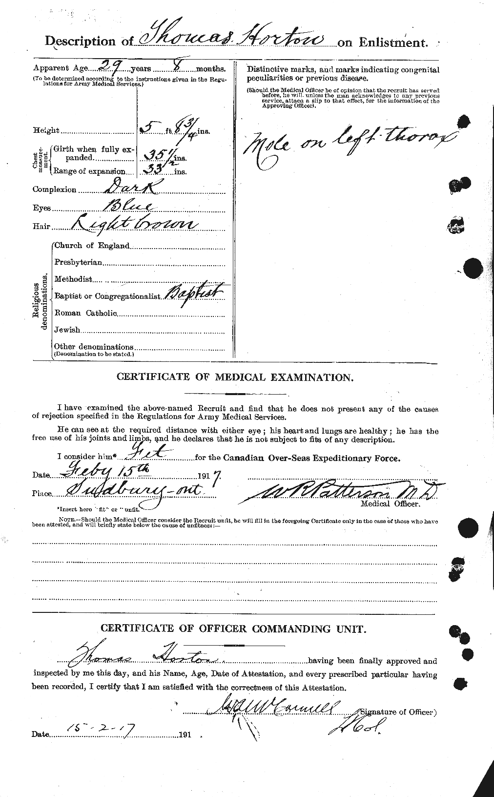 Personnel Records of the First World War - CEF 399931b