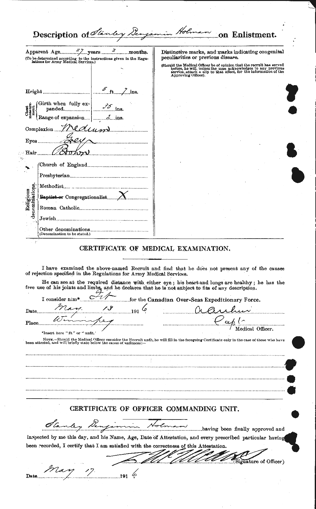 Personnel Records of the First World War - CEF 400259b
