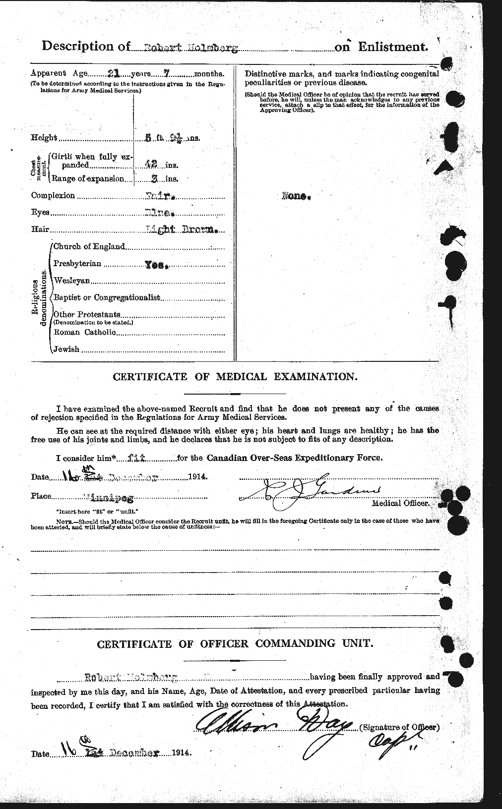 Personnel Records of the First World War - CEF 400274b