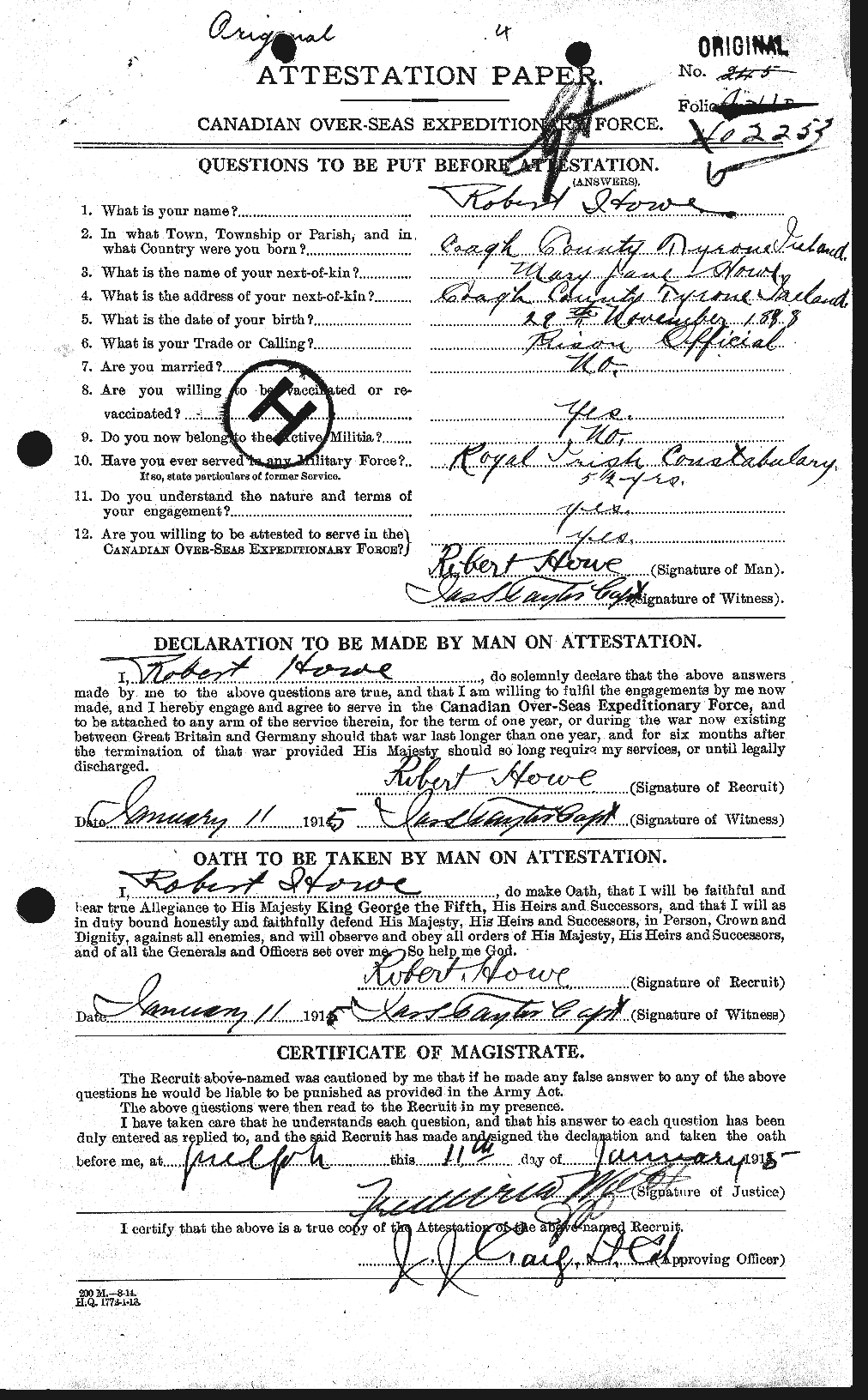 Personnel Records of the First World War - CEF 402092a