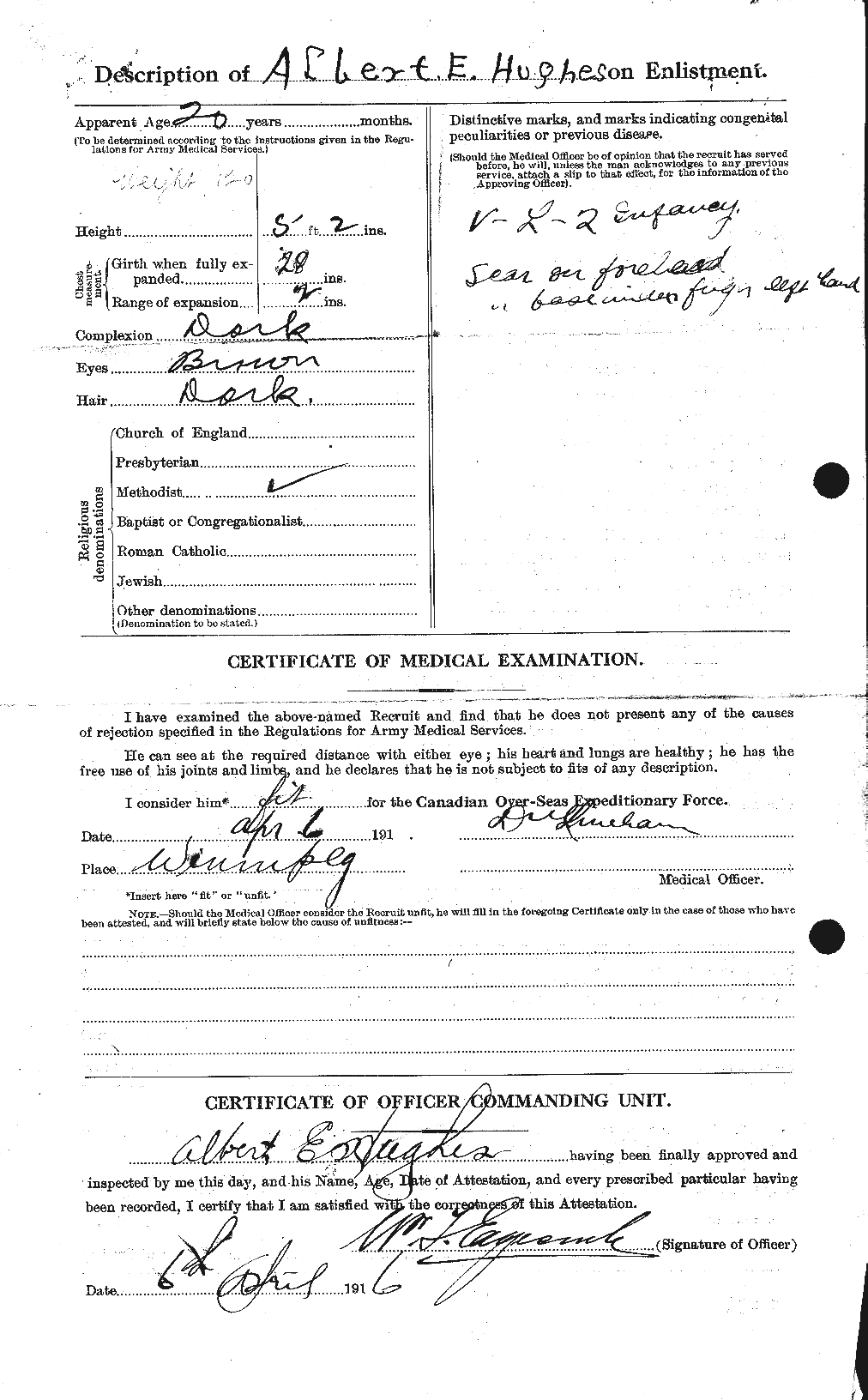 Personnel Records of the First World War - CEF 402520b