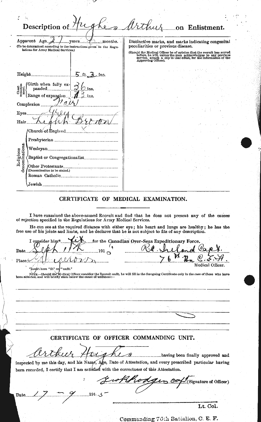 Personnel Records of the First World War - CEF 402560b