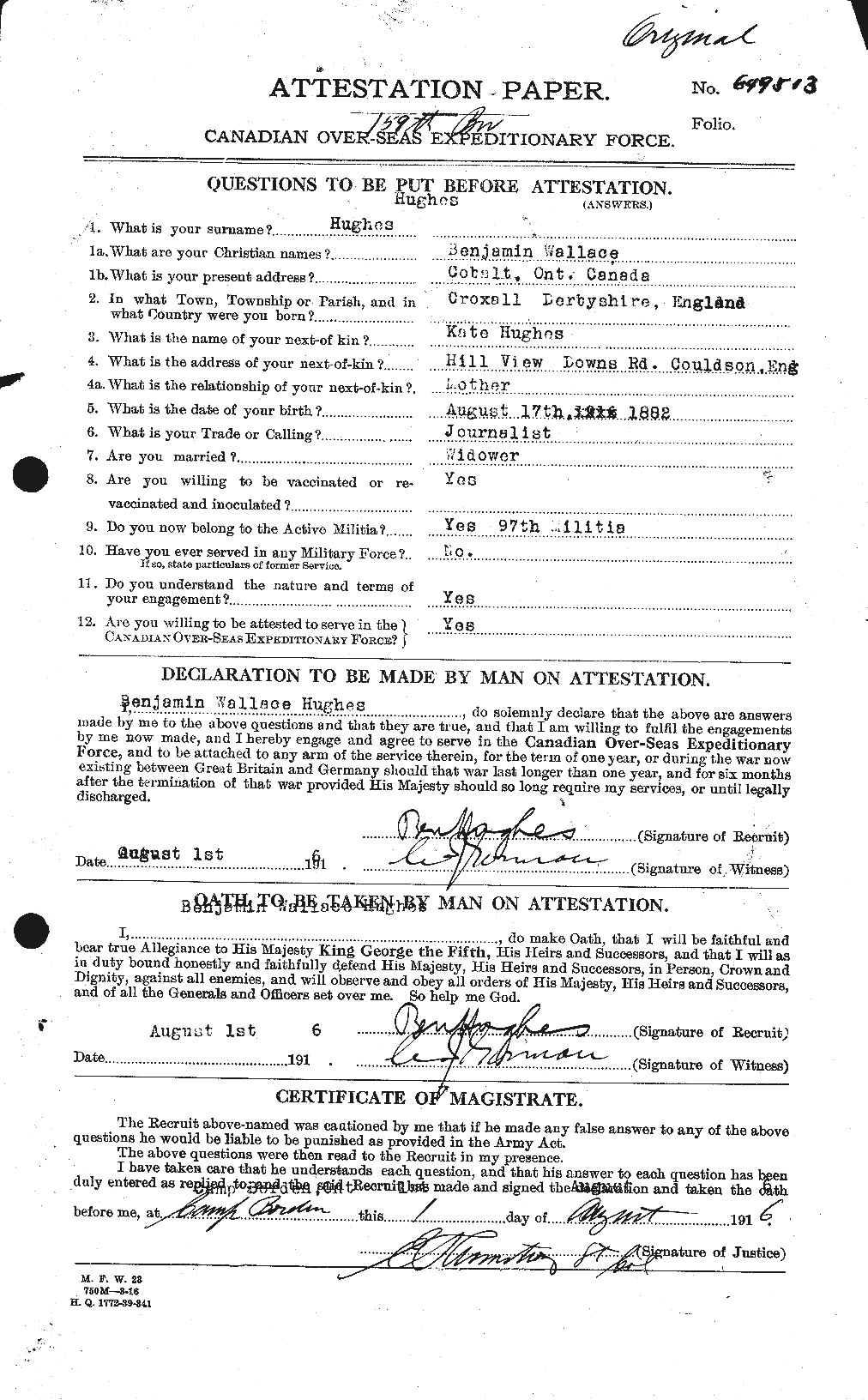 Personnel Records of the First World War - CEF 402578a