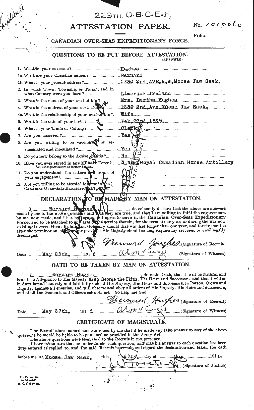 Personnel Records of the First World War - CEF 402583a