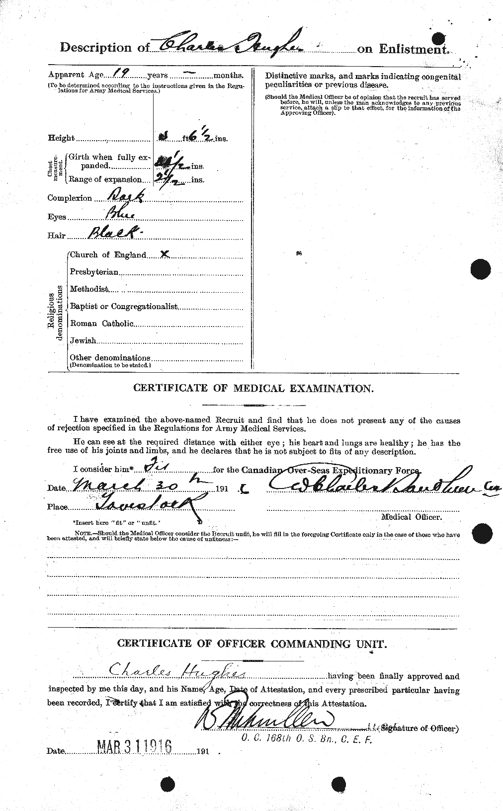Personnel Records of the First World War - CEF 402599b