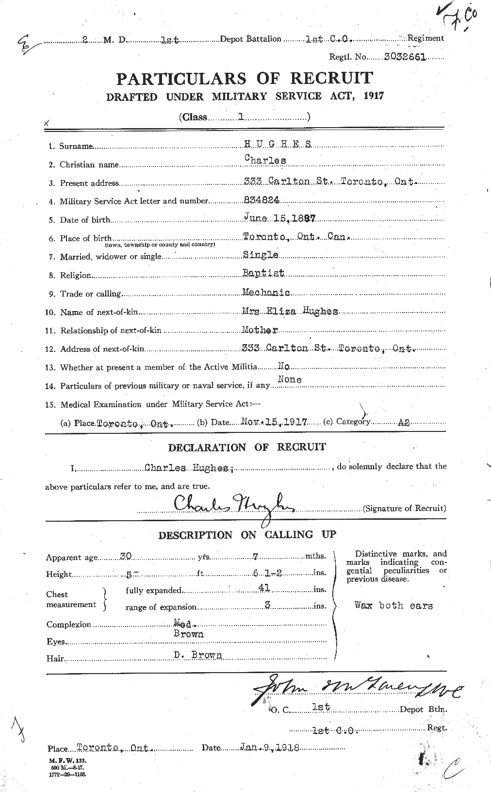 Personnel Records of the First World War - CEF 402600a