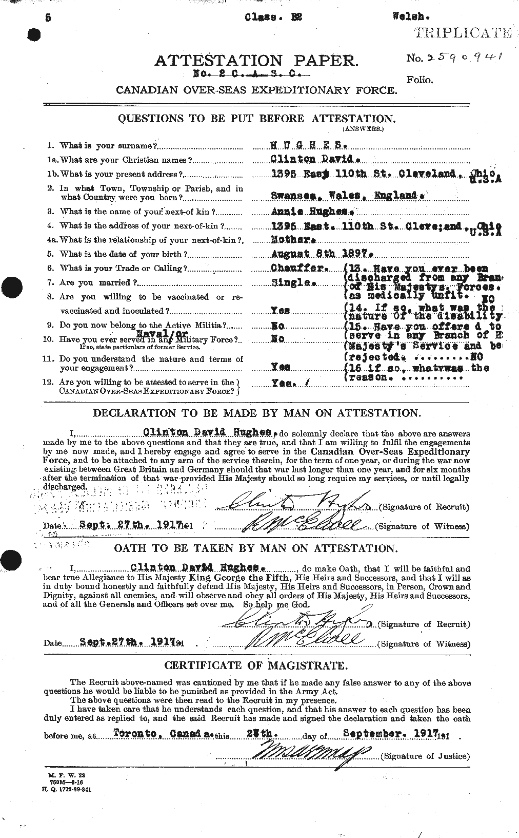 Personnel Records of the First World War - CEF 402632a