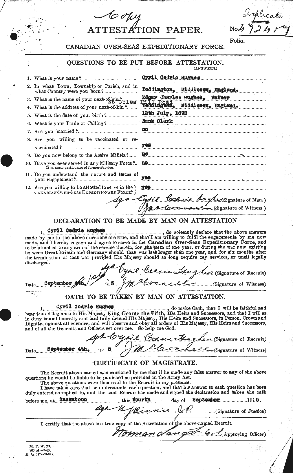 Personnel Records of the First World War - CEF 402636a
