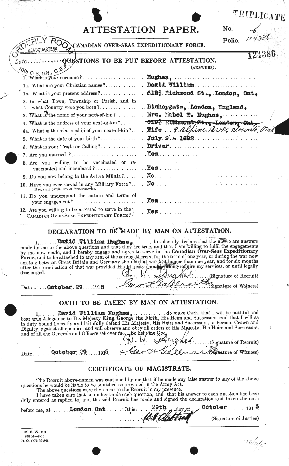 Personnel Records of the First World War - CEF 402649a