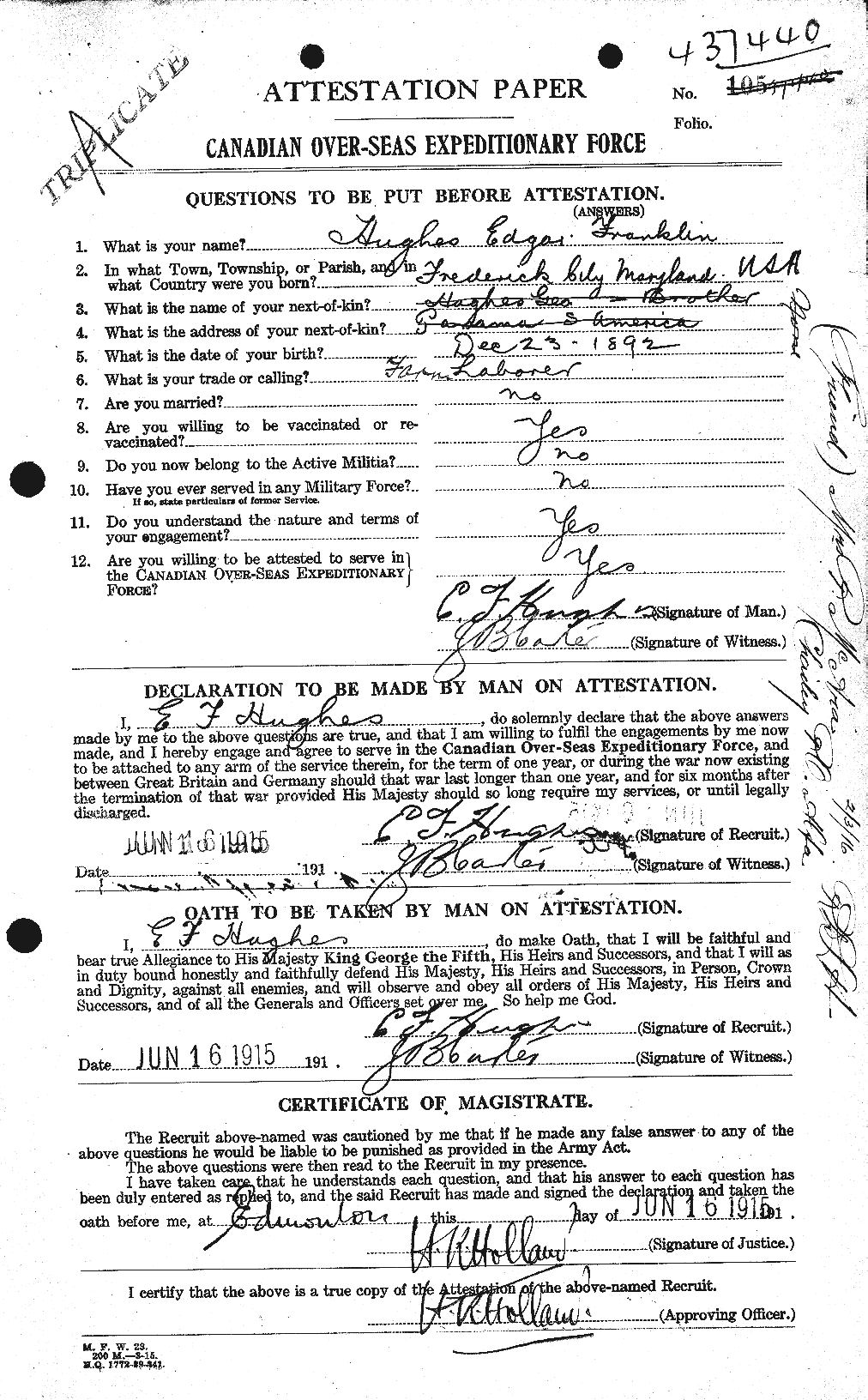 Personnel Records of the First World War - CEF 402659a