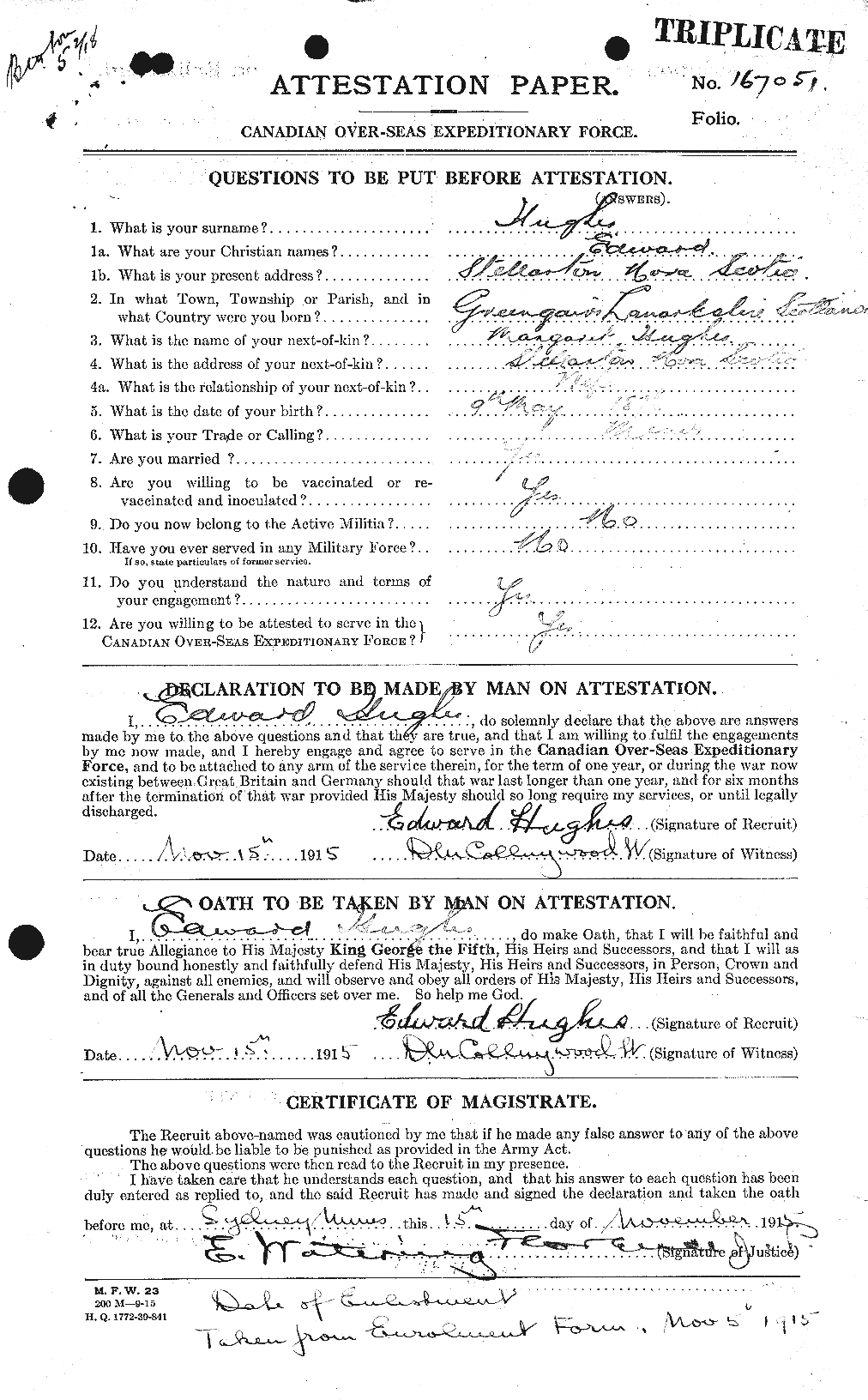 Personnel Records of the First World War - CEF 402669a