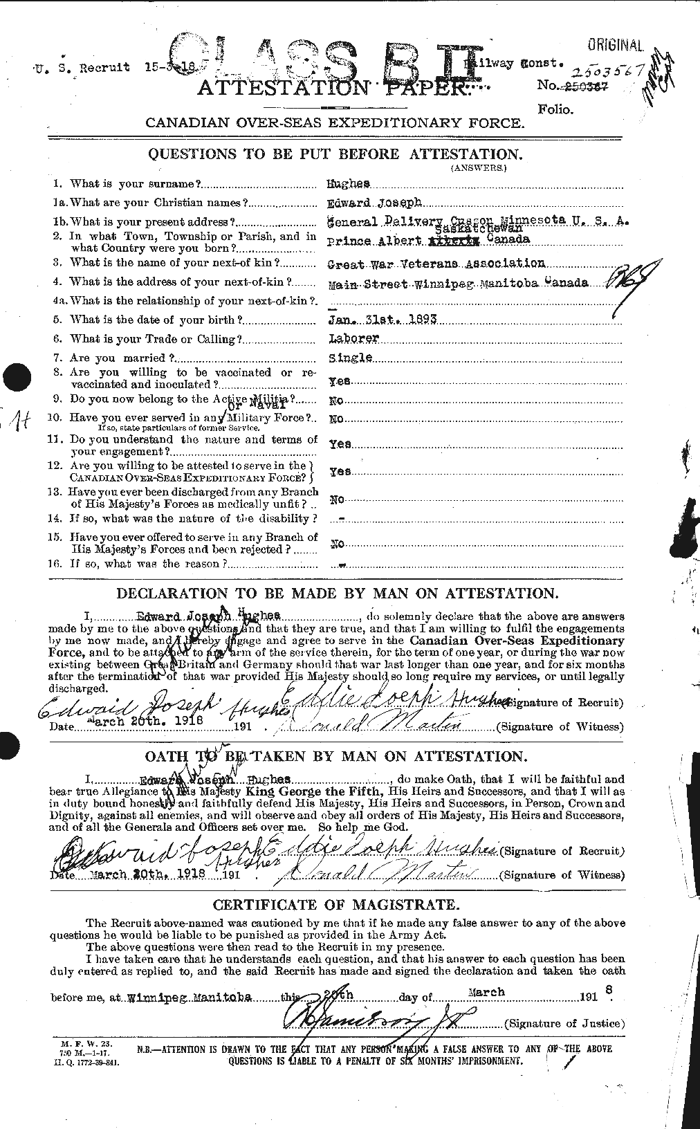 Personnel Records of the First World War - CEF 402686a