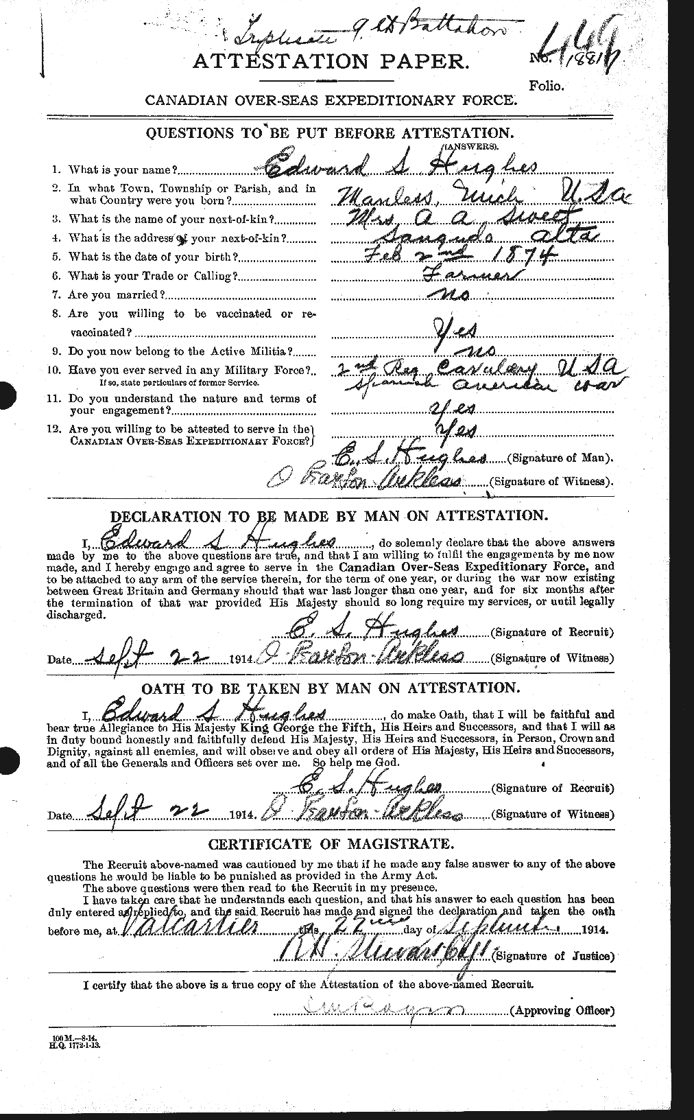 Personnel Records of the First World War - CEF 402690a
