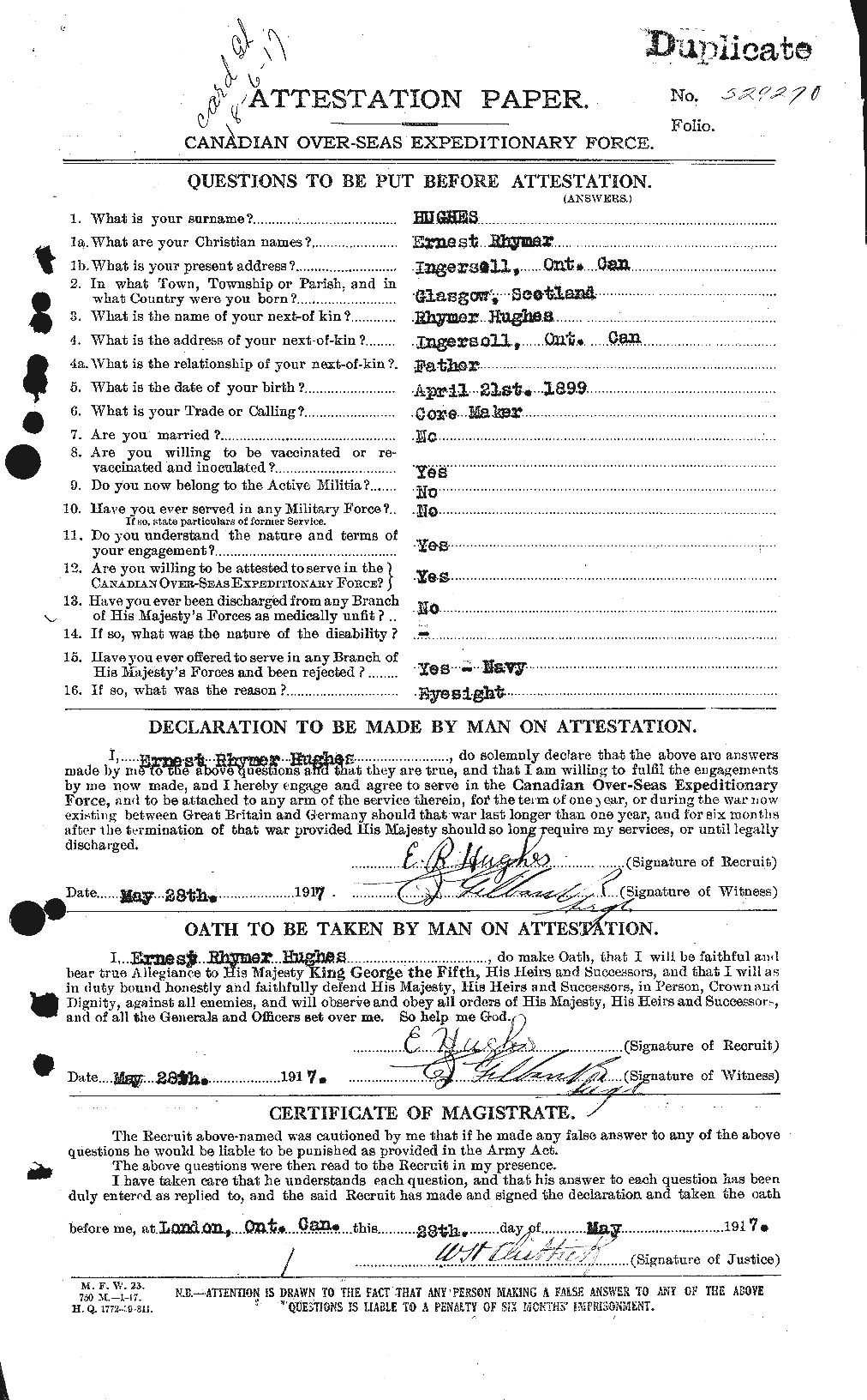 Personnel Records of the First World War - CEF 403755a
