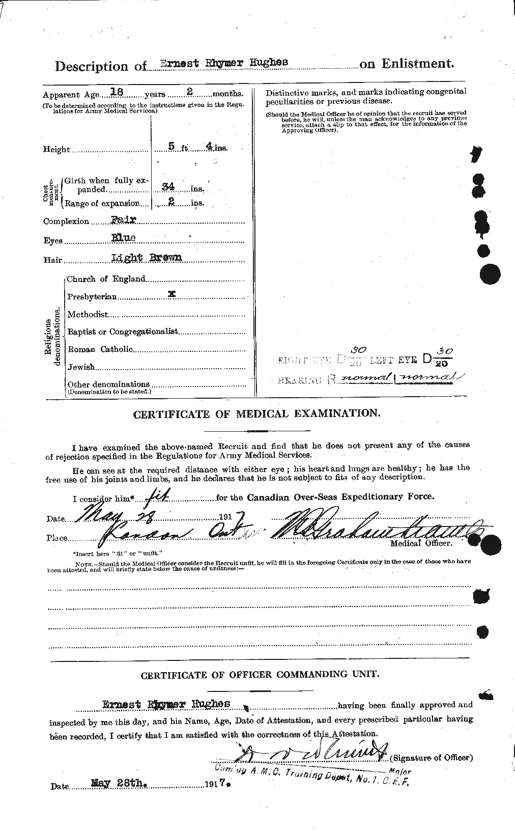 Personnel Records of the First World War - CEF 403755b