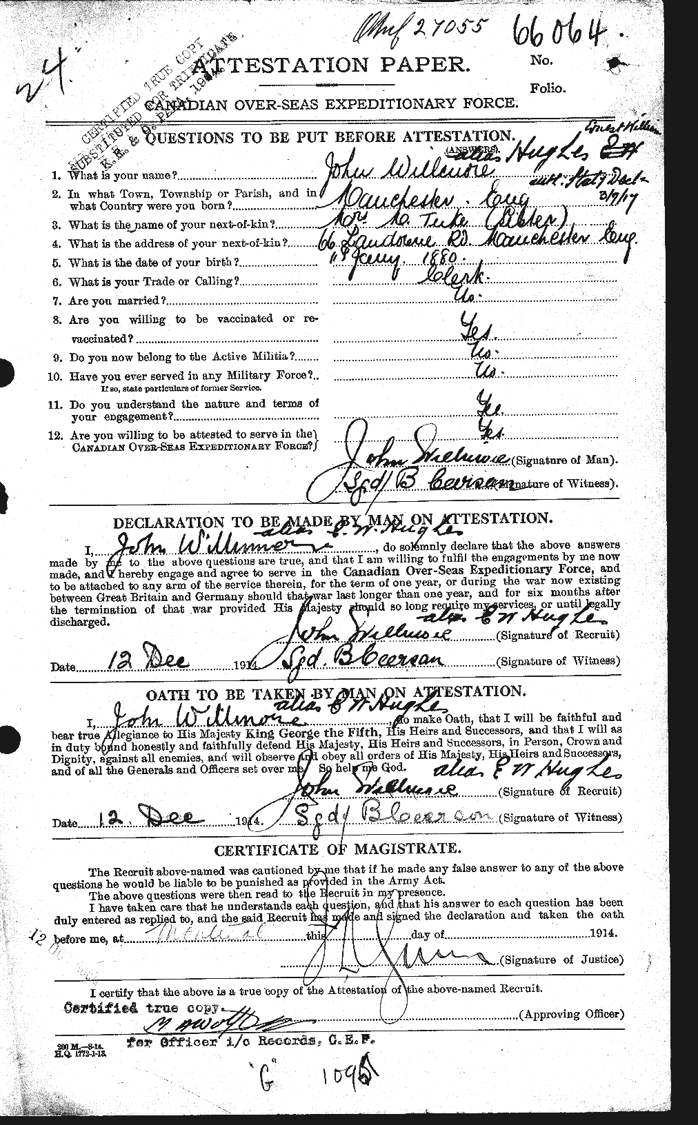 Personnel Records of the First World War - CEF 403756a