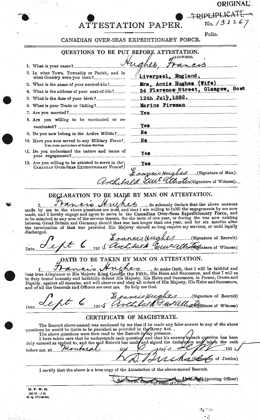 Personnel Records of the First World War - CEF 403764a